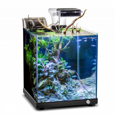 Kisállat webáruház - JK-A221 | Akváriumszett, fekete 9L - 22x22x25 cm termékek