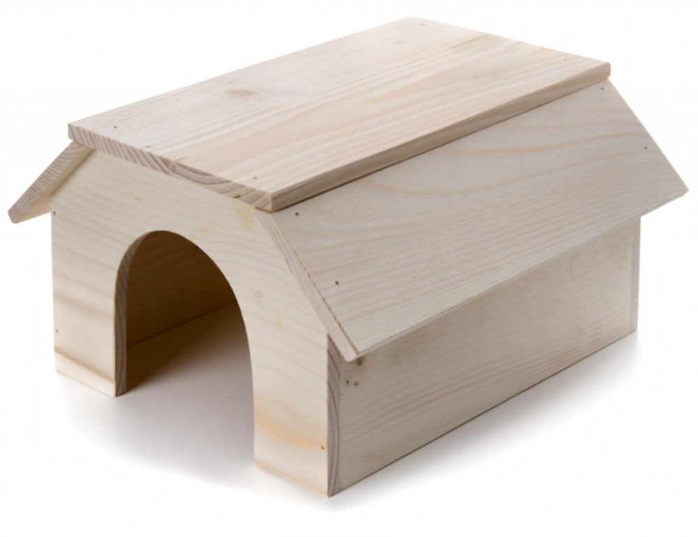 Kisállat webáruház - JK Fa kunyhó nyulaknak - 31 x 22 x 16 cm termékek