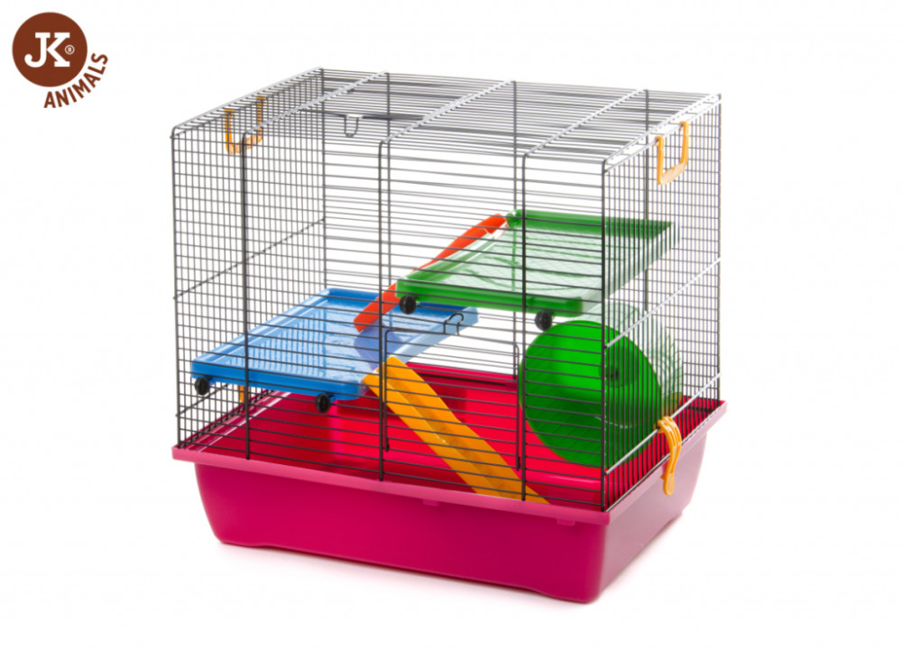 Kisállat webáruház - JK-Klec | Gino 1 | Rágcsáló ketrec körhintával - 42x29x39 cm termékek