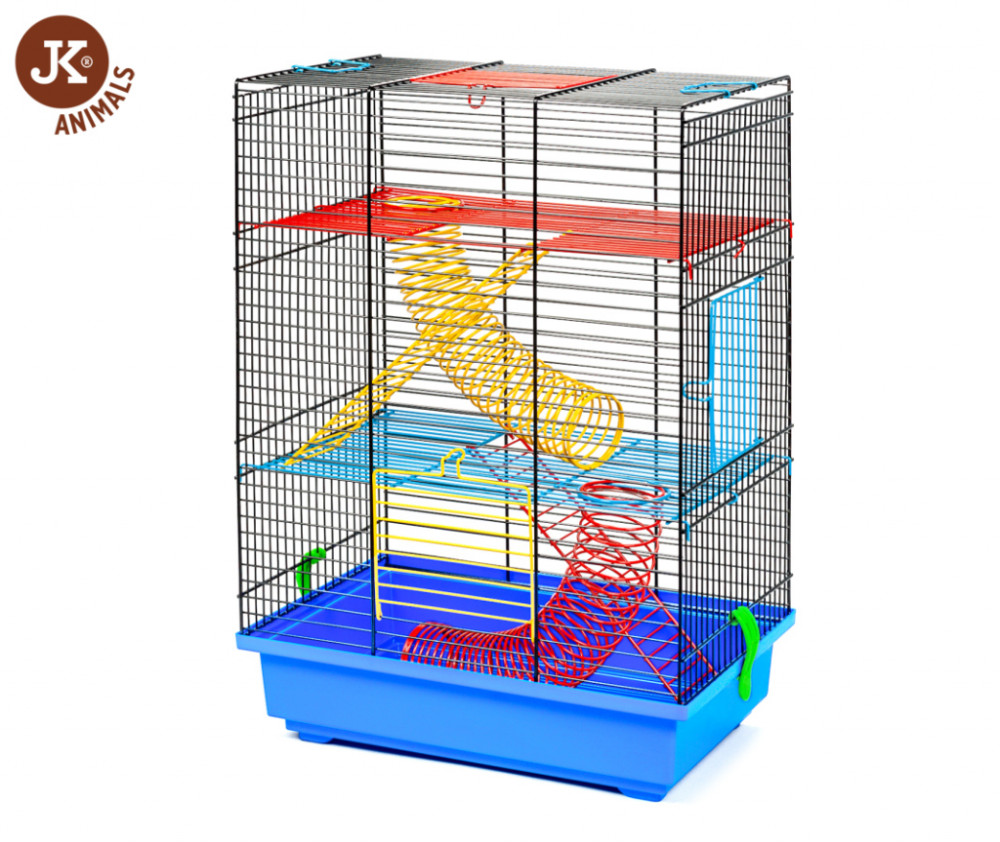 Kisállat webáruház - JK-Klec | Teddy | Rágcsáló ketrec 2 db rugóval - 36x24x50 cm termékek