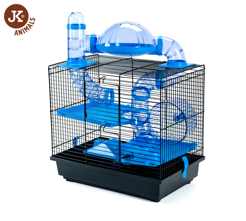 Kisállat webáruház - JK | Rocky+Taras | Rágcsáló ketrec | Kék M - 42x28x38 cm termékek