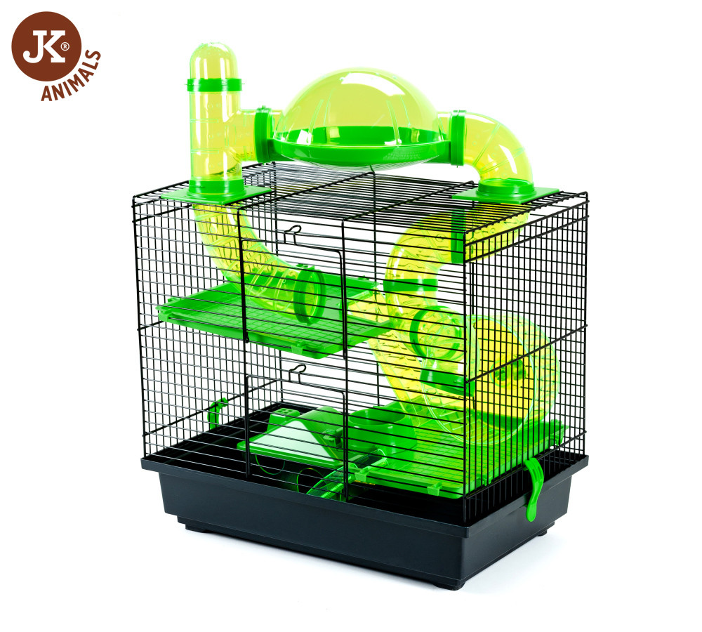Kisállat webáruház - JK | Rocky+Taras | Rágcsáló ketrec | Zöld - 42x28x38 cm termékek