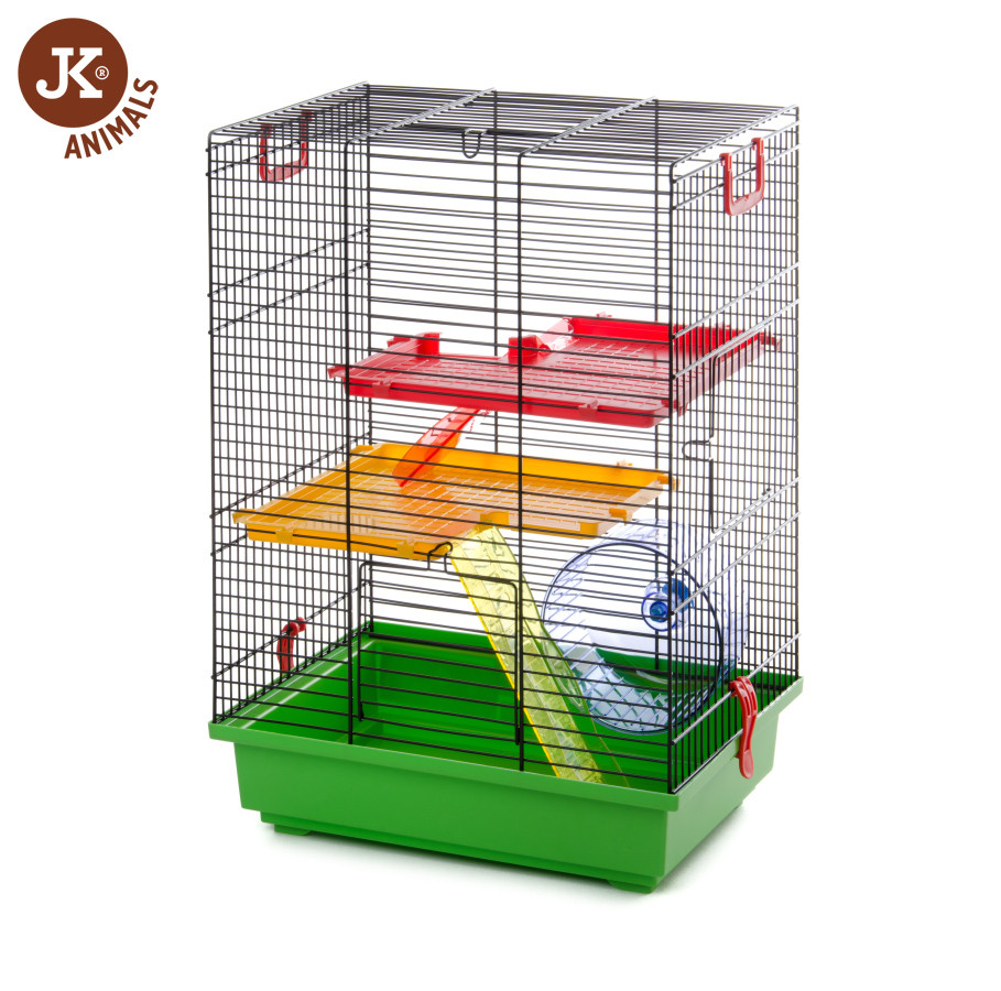 Kisállat webáruház - JK | Teddy | Rágcsáló ketrec körhintával - 36x24x50 cm termékek