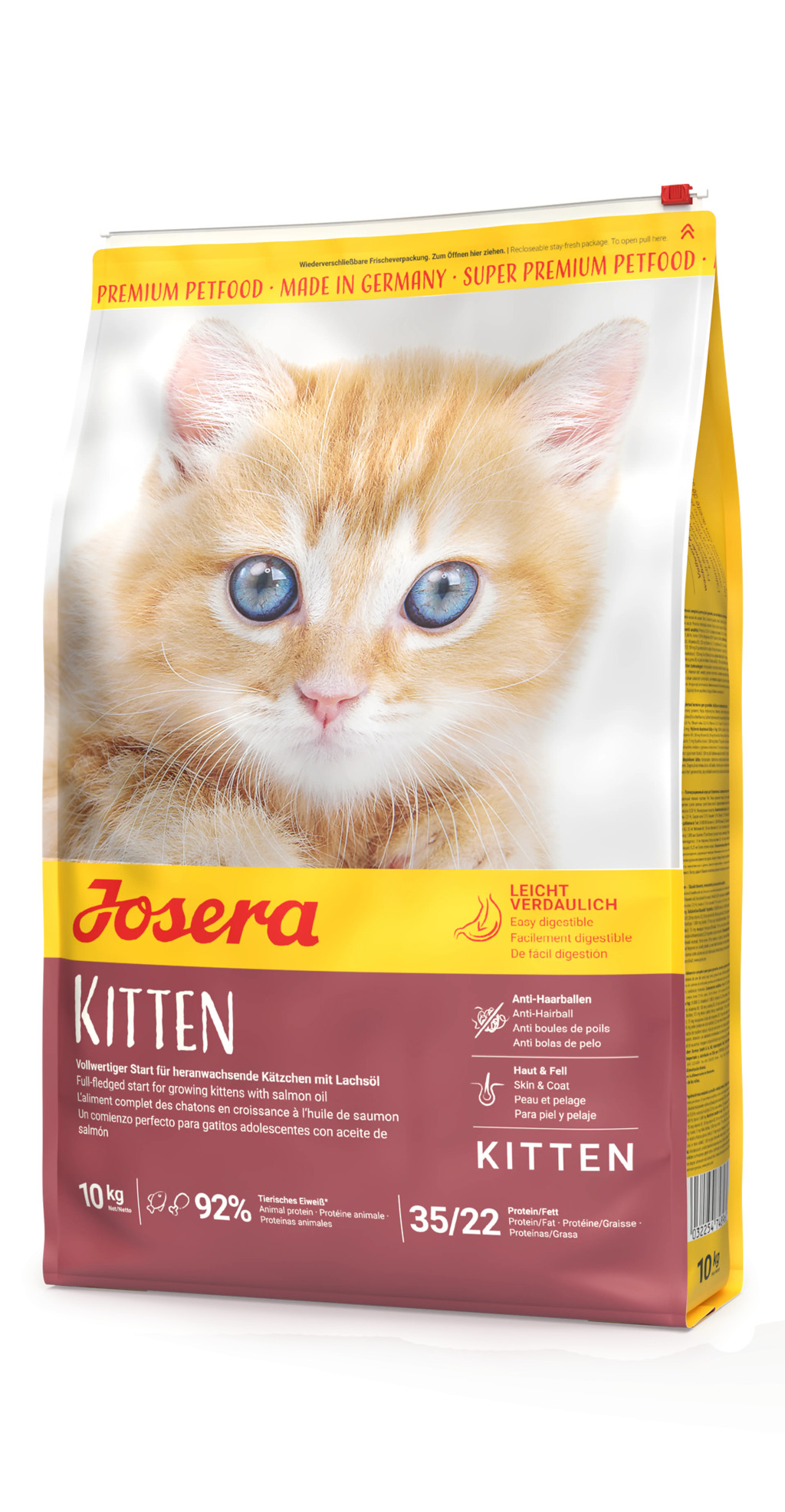 Kisállat webáruház - Josera Kitten | Prémium száraz macskatáp kölyök és vemhes vagy szoptató macskáknak – 10 kg termékek