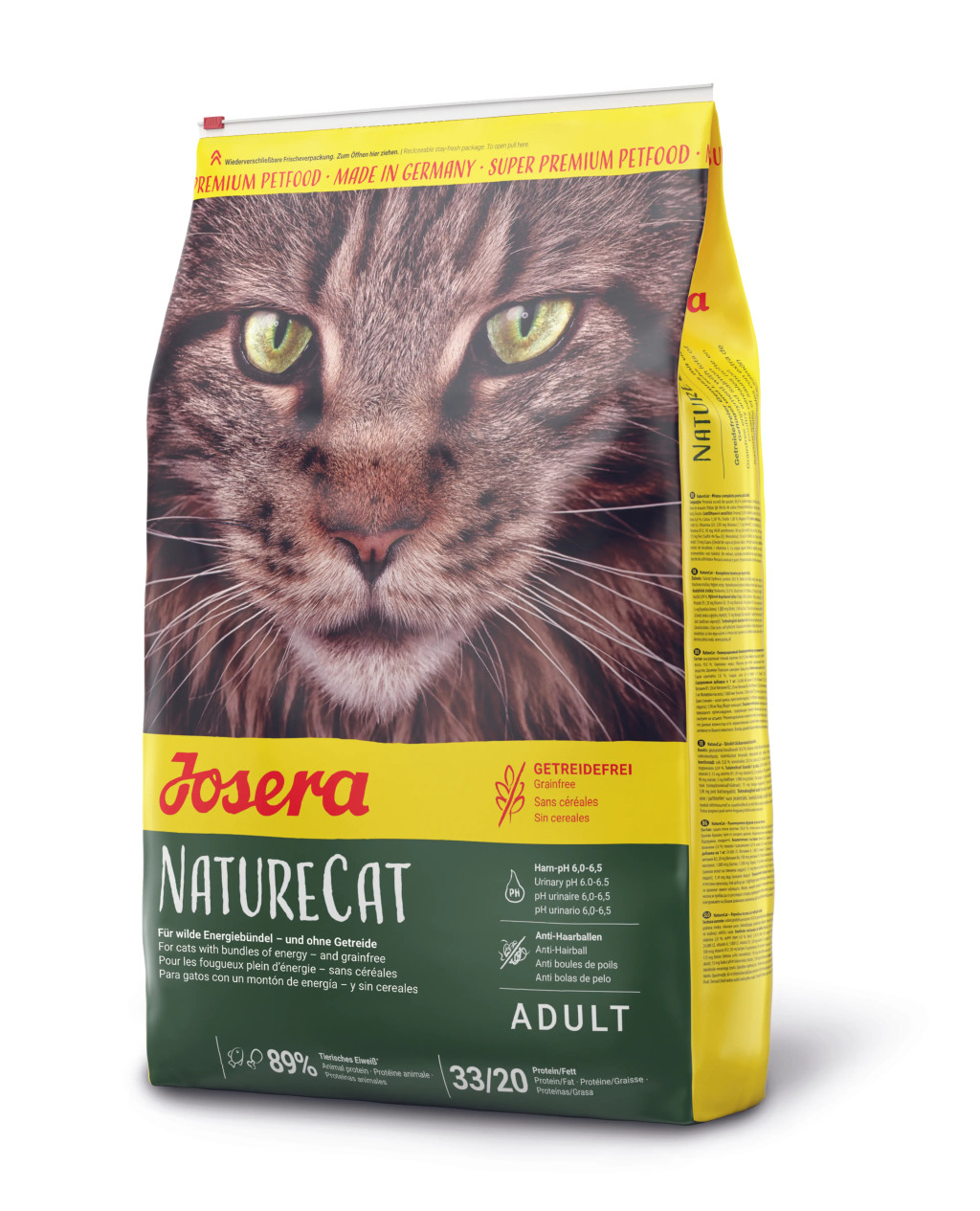 Kisállat webáruház - Josera NatureCat | Gabonamentes, természetes prémium száraz macskatáp felnőtt és aktív macskáknak – 2 kg termékek