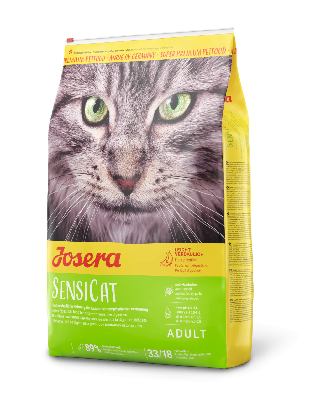 Kisállat webáruház - Josera SensiCat | Kímélő, érzékeny emésztésű felnőtt macskáknak – 2 kg termékek
