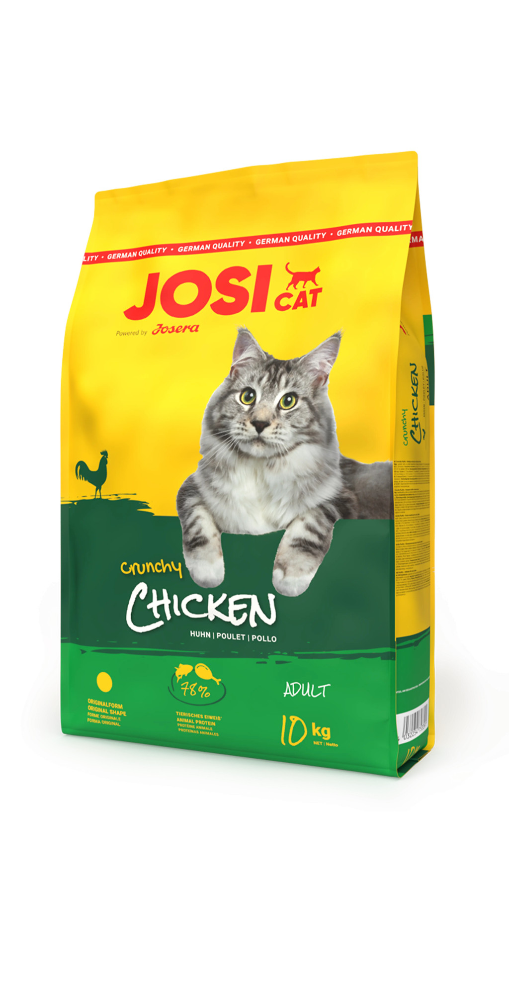 Kisállat webáruház - JosiCat Crunchy Chicken | Ízletes csirkés teljes értékű száraz macskatáp felnőtt macskáknak – 18 kg termékek