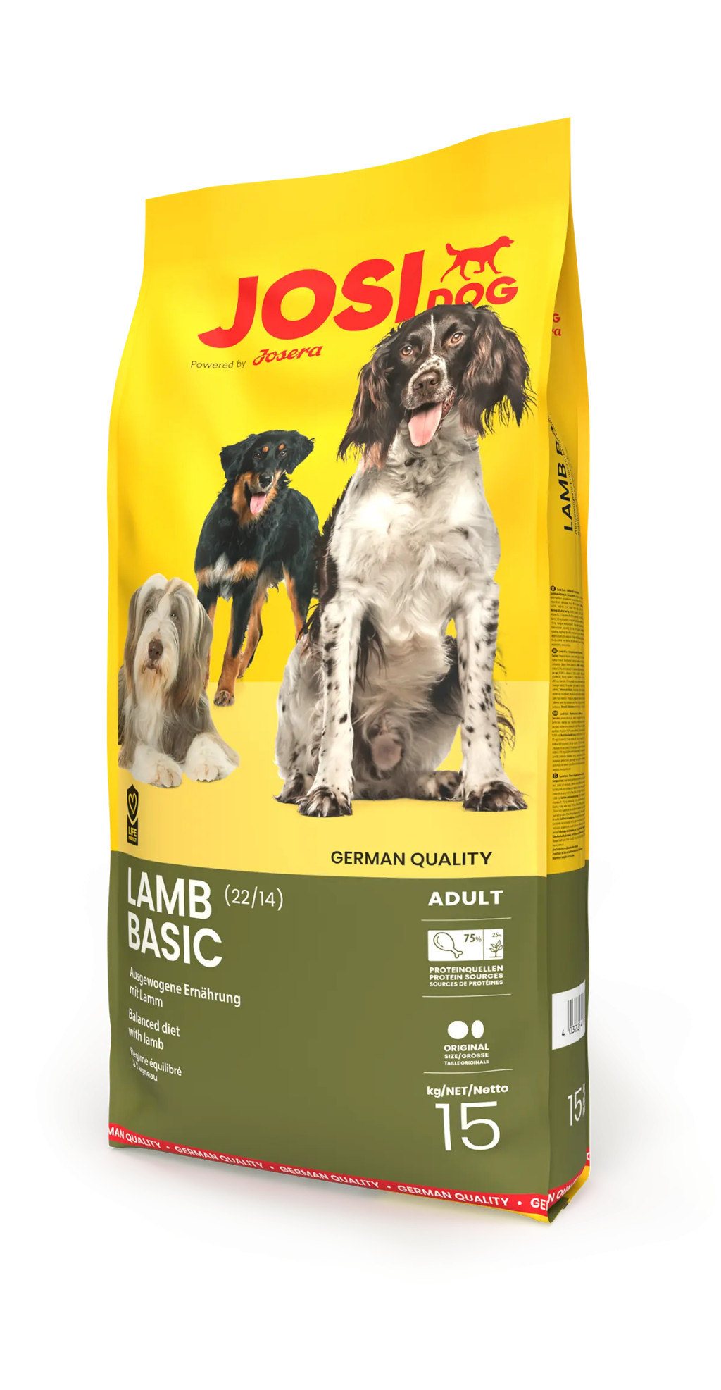 Kisállat webáruház - JosiDog Lamb Basic | Bárányos száraz kutyatáp érzékeny gyomrú kutyáknak – 15 kg termékek