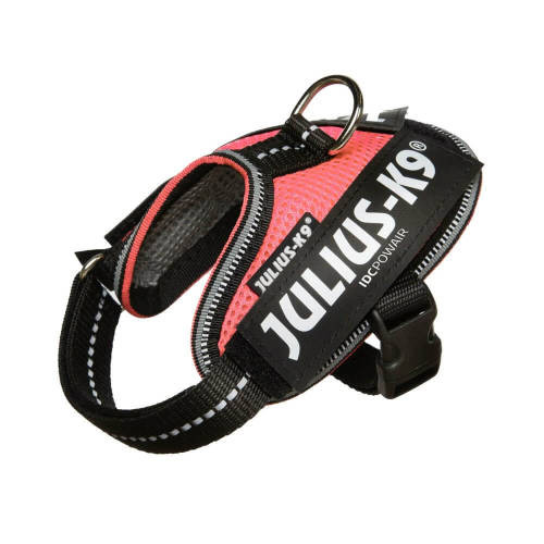 Kisállat webáruház - Julius-K9 | IDC Powair | Hám (pink,felirat) kutyák részére - 3XS termékek