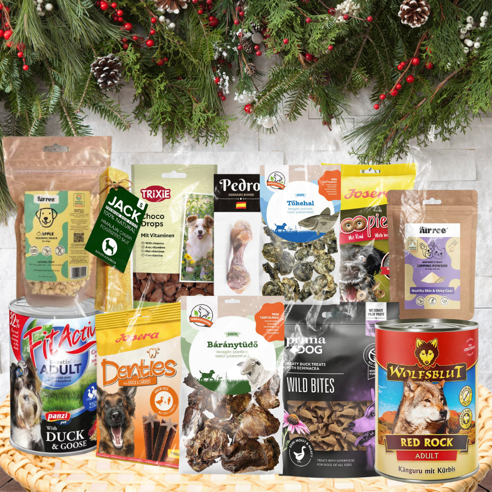 Kisállat webáruház - Karácsonyi Ajándékcsomag Kutyáknak | Winter Gourmet Mix 1. termékek