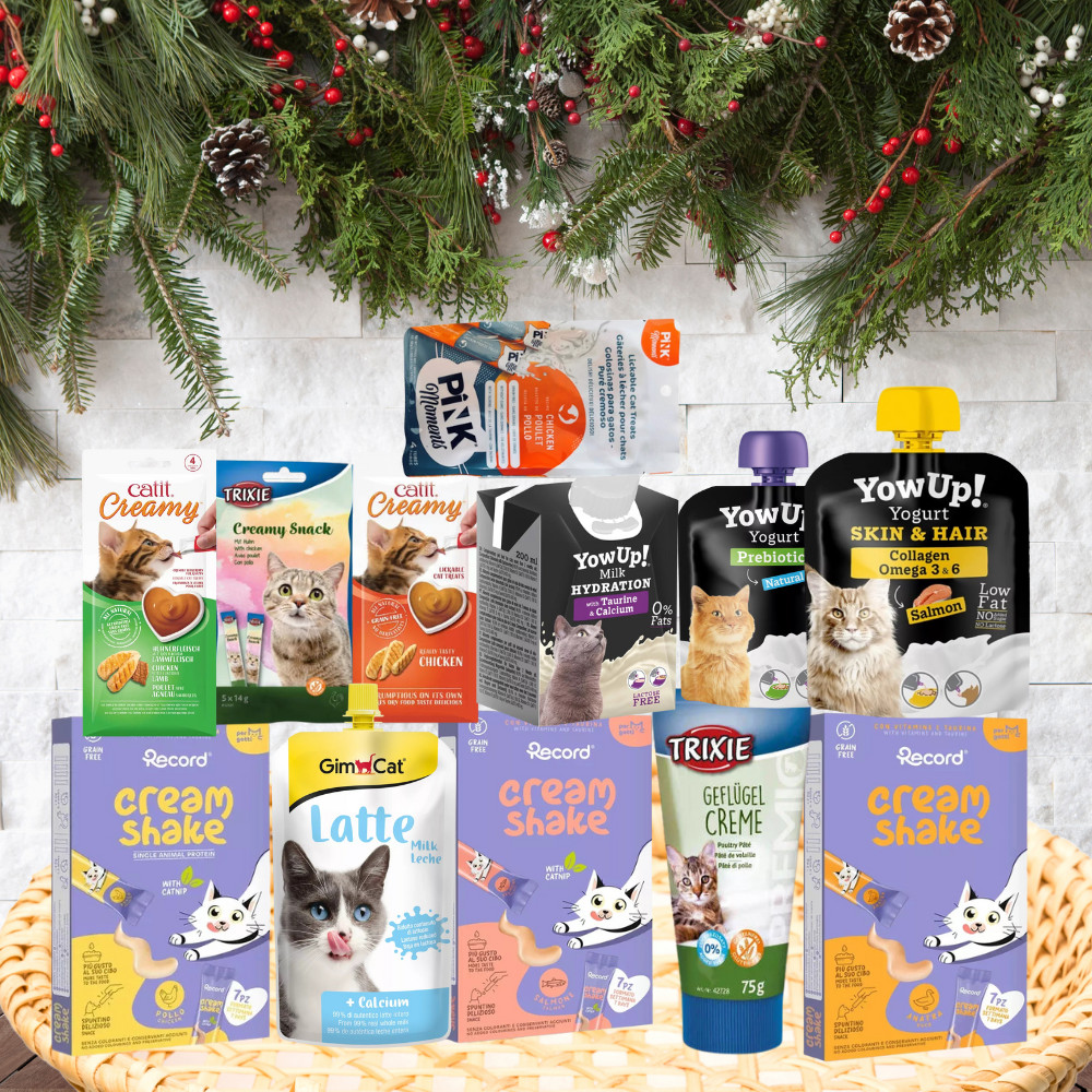 Kisállat webáruház - Karácsonyi Ajándékcsomag Macskáknak | Creamy Winter Selection termékek