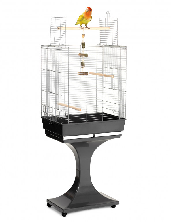 Kisállat webáruház - Madárkalitka kiülővel Soraya Cromo - 66 x 45 x 70,5 +70 cm termékek