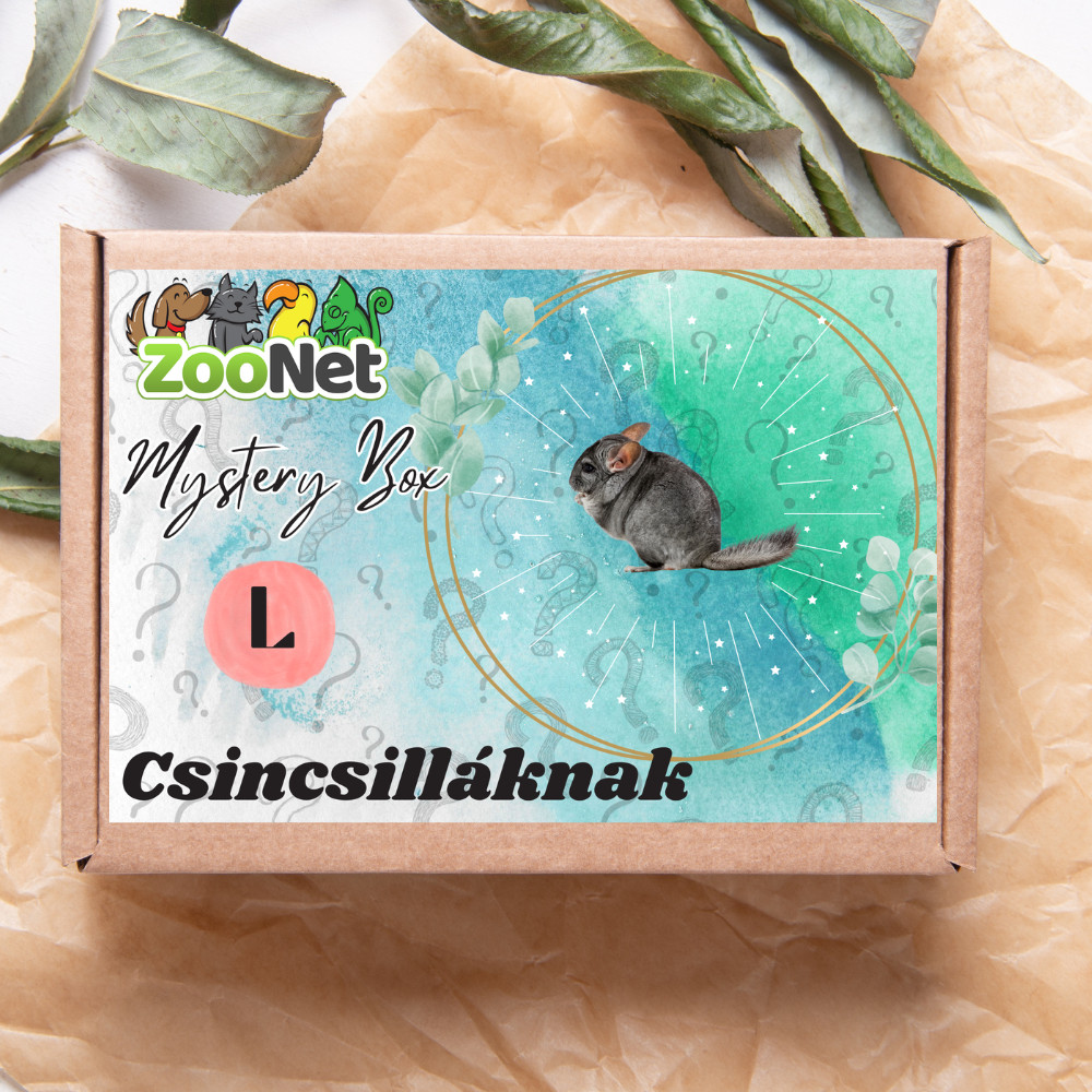 Kisállat webáruház - Mystery Box ajándékdoboz Csincsilláknak– L termékek