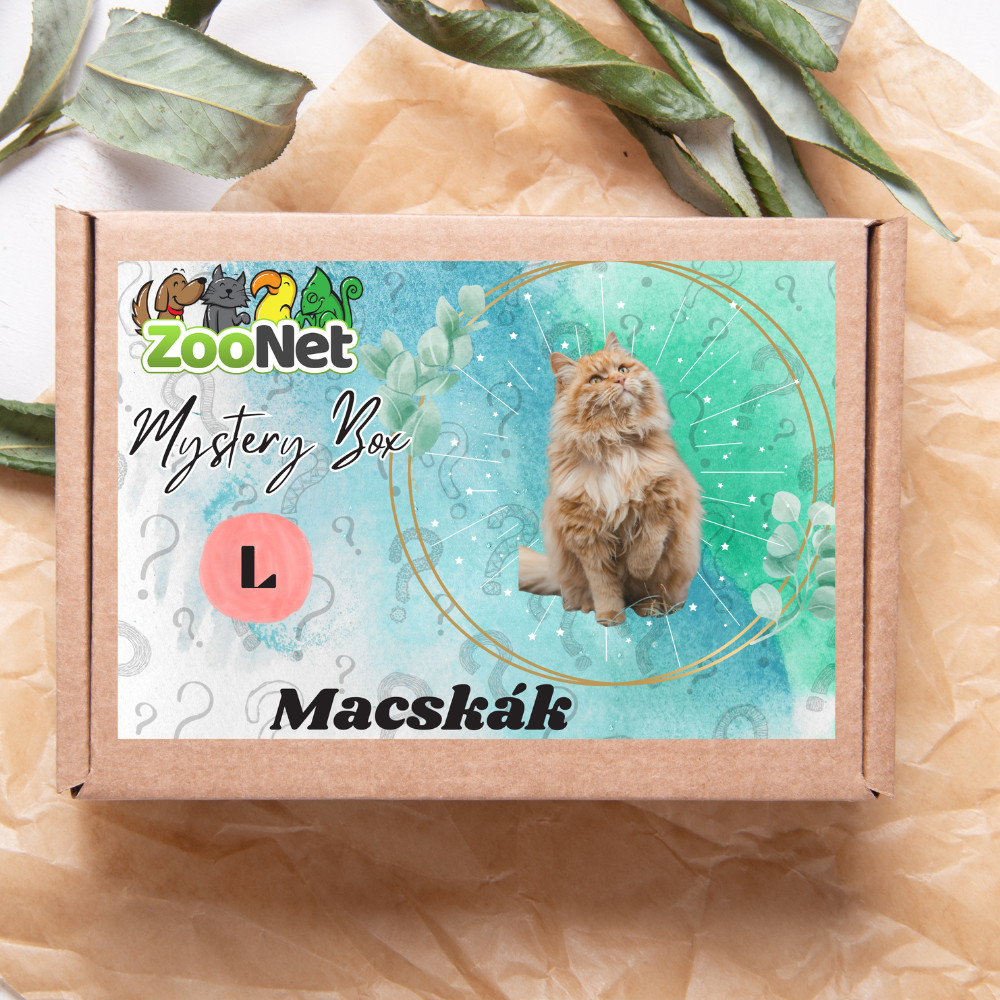 Kisállat webáruház - Mystery Box ajándékdoboz Macskáknak– L termékek