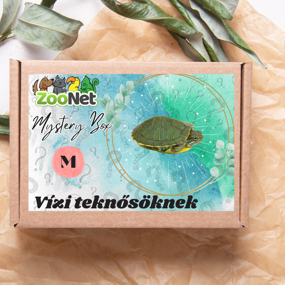 Kisállat webáruház - Mystery Box ajándékdoboz Vízi teknősöknek – M termékek