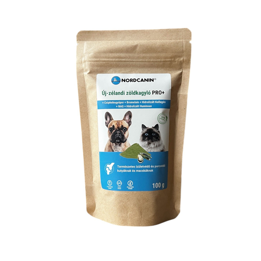 Kisállat webáruház - NORDCANIN Új-zélandi Zöldkagyló Pro+ 100g termékek