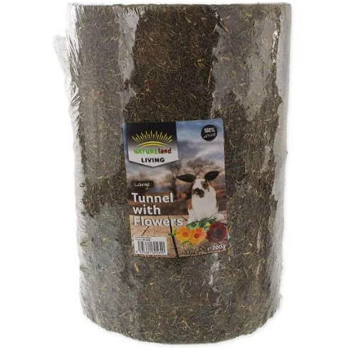 Kisállat webáruház - NatureLand Living | Széna alagút | Virágokkal - 30x21cm termékek