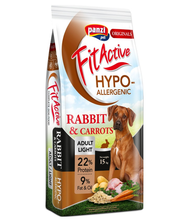 Kisállat webáruház - Panzi | Originals Hypoallergenic | Light | Felnőtt kutyáknak | Száraztáp | Nyúl és répa - 15 kg termékek