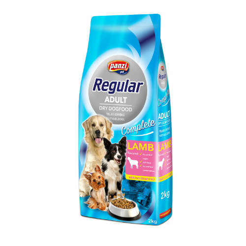 Kisállat webáruház - Panzi | Regular | Felnőtt kutyáknak | Száraztáp | Bárány és rizs - 10 kg termékek