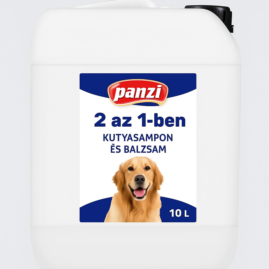 Kisállat webáruház - Panzi Sampon | 2 az 1-ben kutyasampon és balzsam – 10 L termékek