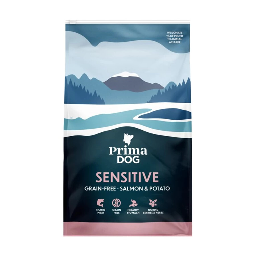 Kisállat webáruház - PrimaDog lazac burgonya szárazeledel felnőtt kutyák részére 3kg termékek