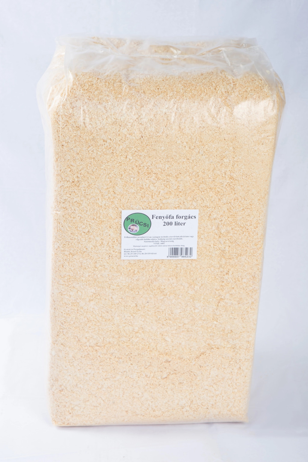 Kisállat webáruház - Prücsi | Natúr forgács alom - 200 L termékek