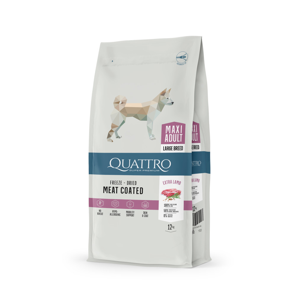 Kisállat webáruház - QUATTRO Super Premium LARGE BREED ADULT LAMB kutyatáp 12kg termékek