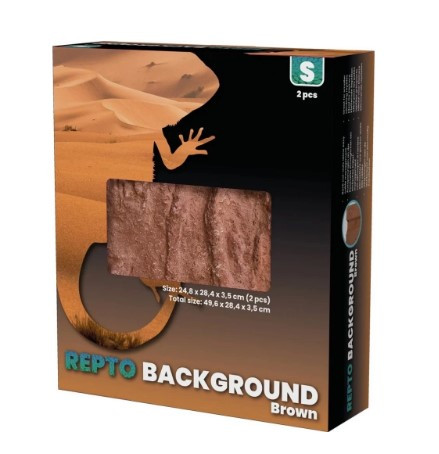 Kisállat webáruház - REPTO | BACKGROUND BROWN | Barna színű, háttér - 51x25x30 cm termékek