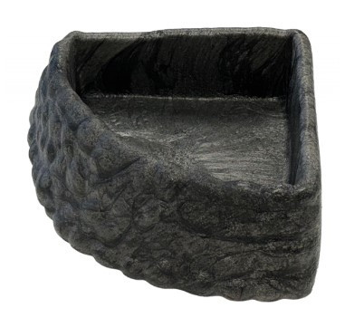 Kisállat webáruház - REPTO | DECO CORNER DISH GREY | Saroktál, szürke - L termékek