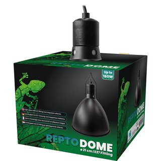 Kisállat webáruház - REPTO | DOME E27 FITTING | Reflektor foglalat, fekete színben - 21 cm termékek