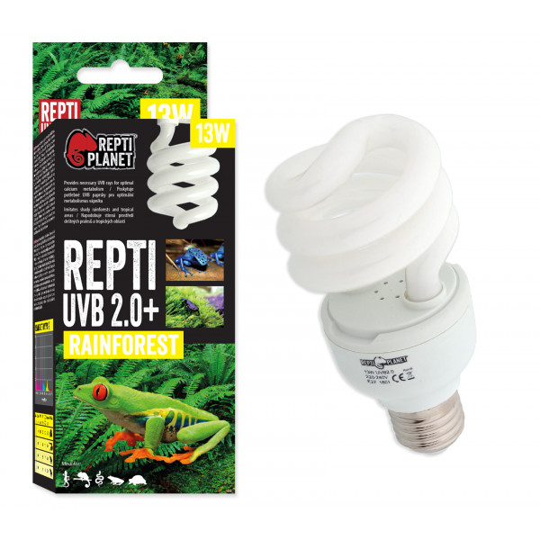 Kisállat webáruház - Repti Planet Rainforest REPTI UV-B 2% (2.0+) | esőerdei izzó - 13 W termékek
