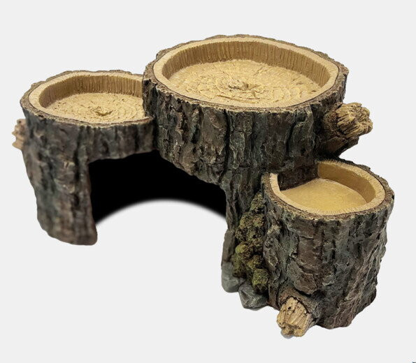 Kisállat webáruház - Repto Deco Triple Trunk | Tripla itató és barlang egyben - L termékek