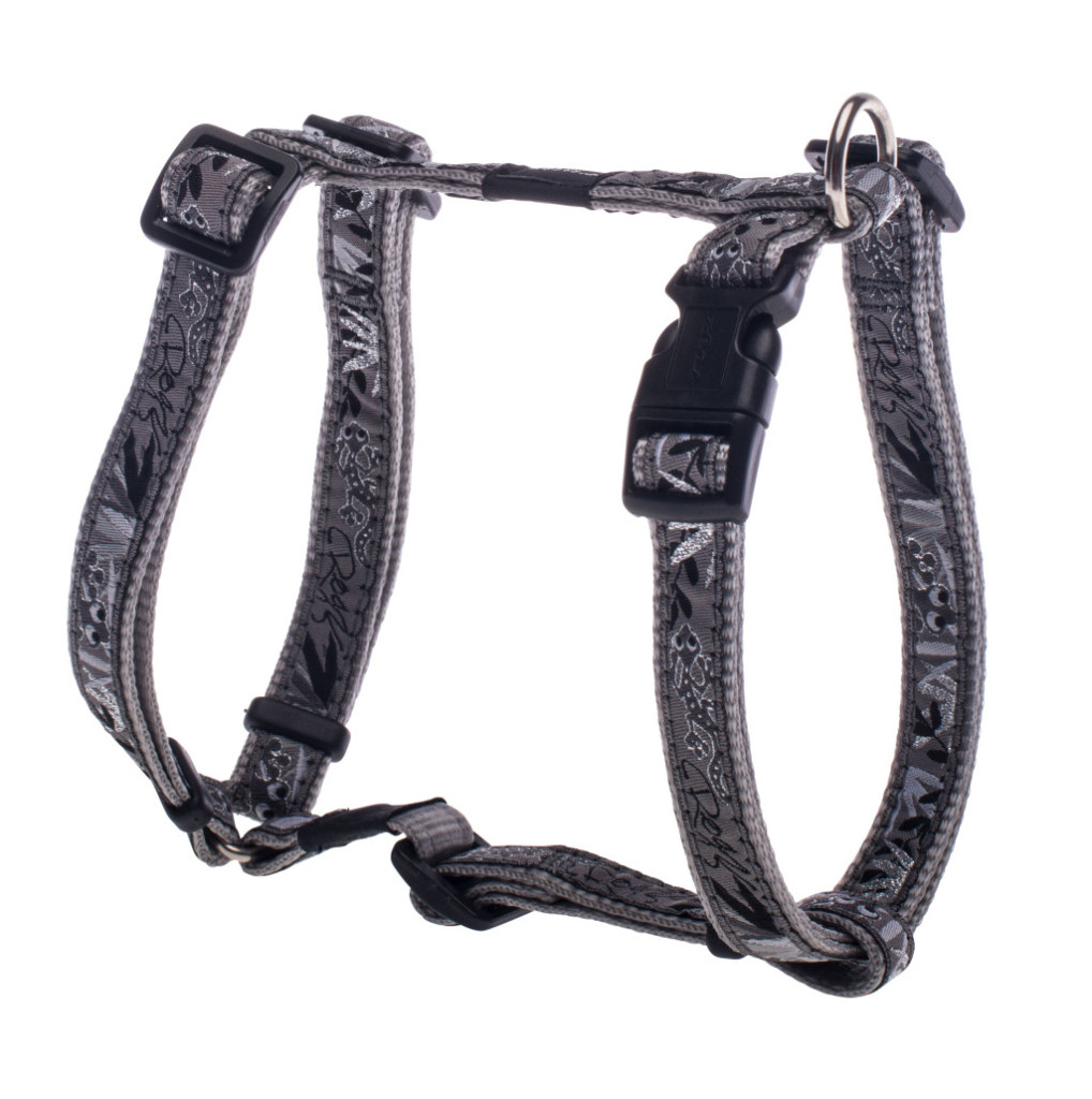 Kisállat webáruház - Rogz FANCY DRESS H-Hám XL Ezüst gekkós termékek