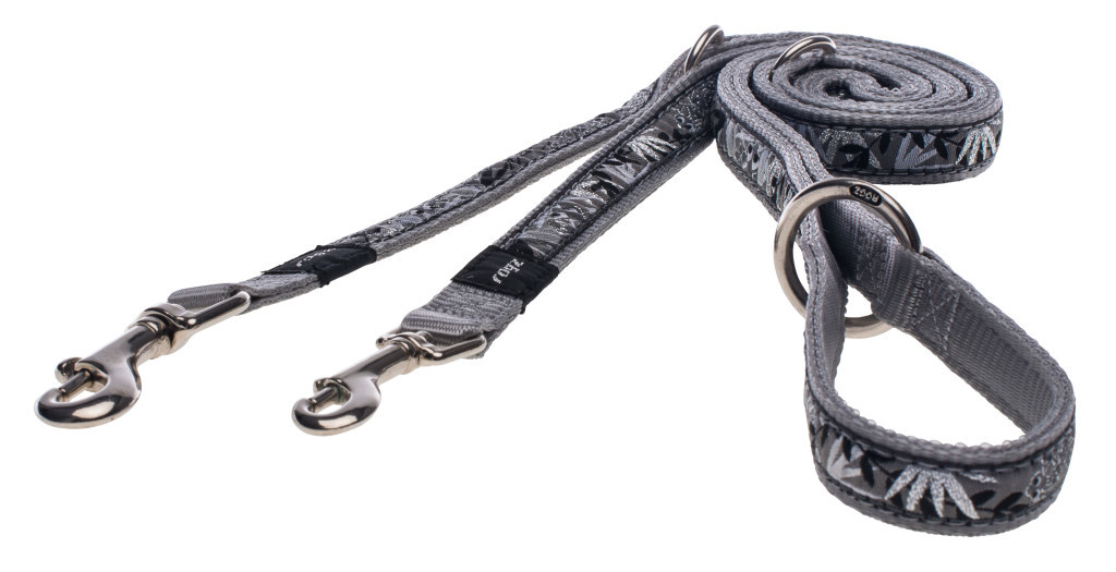 Kisállat webáruház - Rogz FANCY DRESS Multi-póráz XL 1,8 m Ezüst gekkós termékek