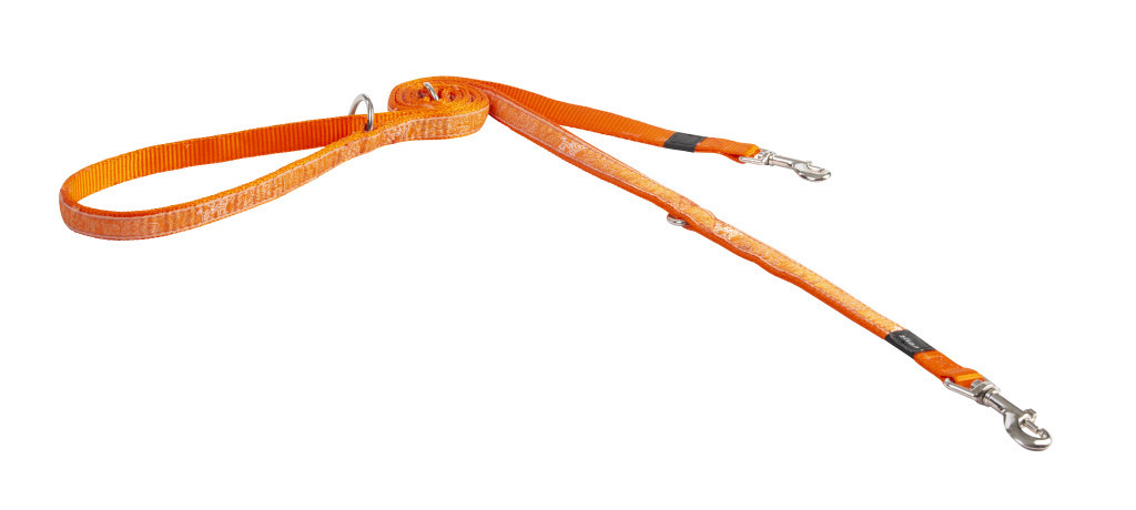 Kisállat webáruház - Rogz FANCY DRESS Multi-póráz XL 1,8 m Narancs kutyamintás termékek