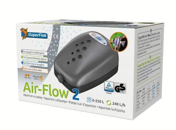 Kisállat webáruház - SUPERFISH | AIRFLOW 2 WAY | Akváriumi és tavi szivattyú - 0-250 L termékek