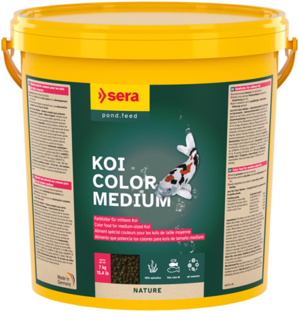 Kisállat webáruház - Sera Koi Color Nature Medium | Színfokozó granulátum koi pontyok részére – 3,8 liter / 1,3 kg termékek