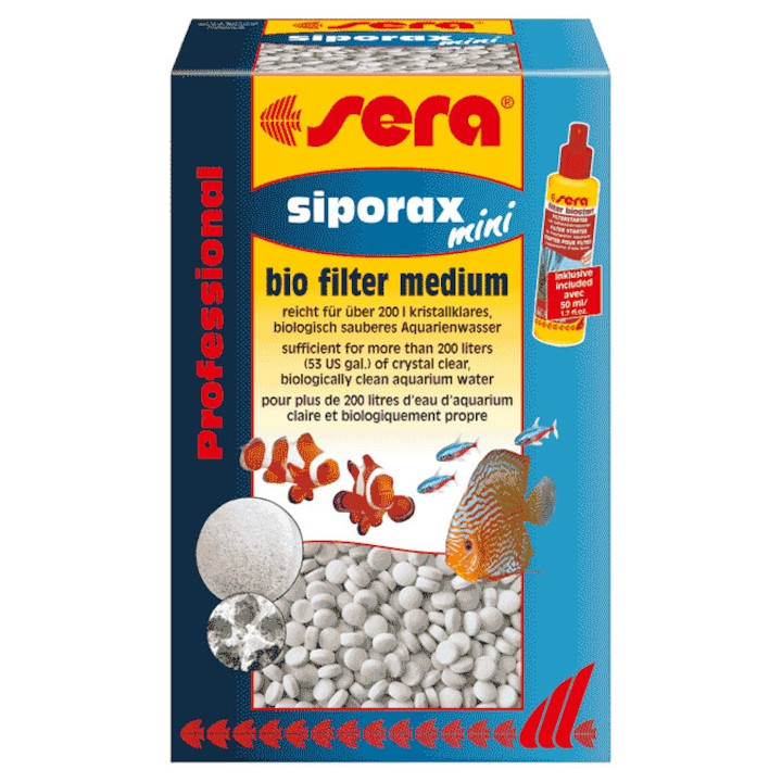 Kisállat webáruház - Sera Siporax Mini Professional | Nagy teljesítményű biológiai szűrőanyag nano akváriumokhoz – 270 g termékek
