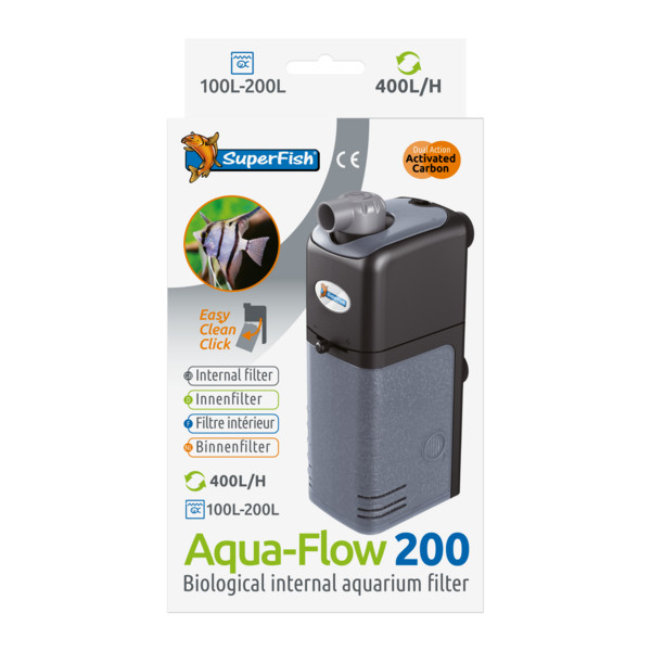 Kisállat webáruház - SuperFish | AQUAFLOW 200 FILTER | Aqua-Flow 200, belső szűrő - 500 L/H. termékek