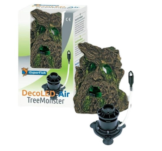 Kisállat webáruház - SuperFish | DECO LED TREE MONSTER | Műfagyanta szörny termékek