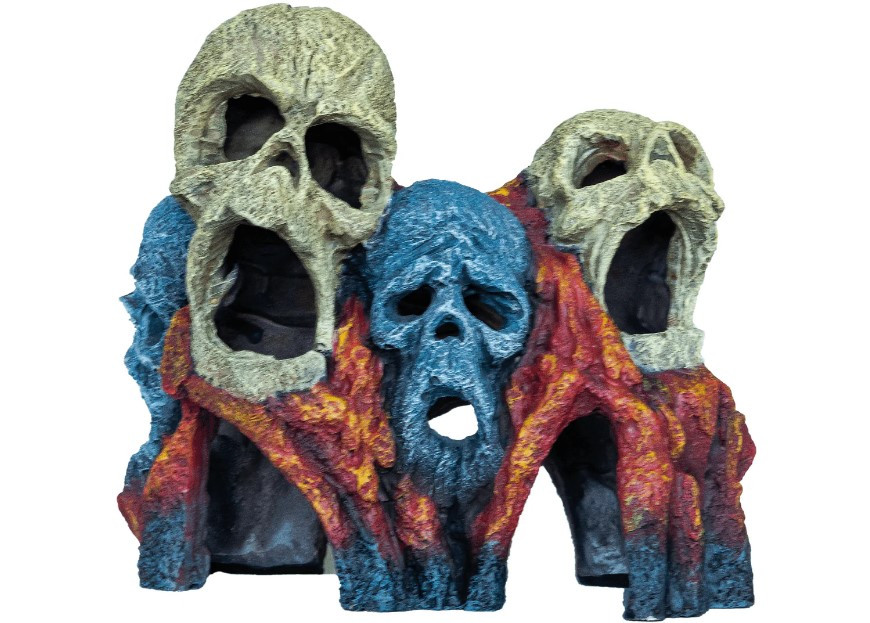 Kisállat webáruház - SuperFish | DECO TIKI SKULL | Koponya Tiki dekoráció - 17,5x 9x15 cm termékek