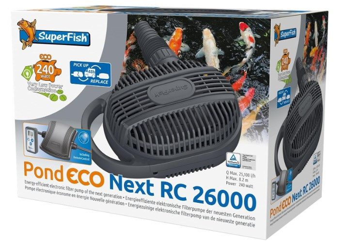Kisállat webáruház - SuperFish | POND ECO NEXT | Eergiatakarékos, szűrőtápláló szivattyú - 26.000-240W termékek