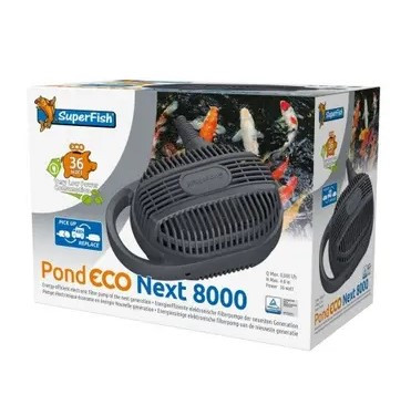 Kisállat webáruház - SuperFish | POND ECO NEXT | Energiatakarékos, szűrűtápláló és szivattyú - 8000-36W termékek
