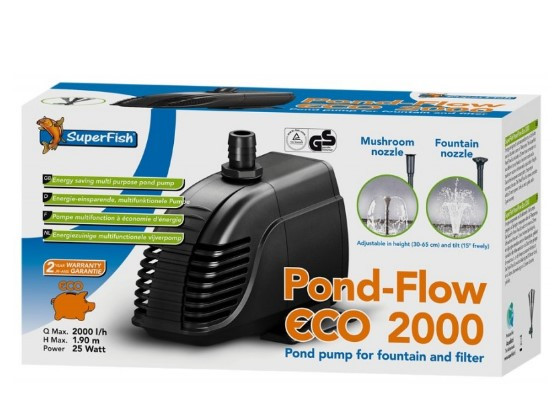 Kisállat webáruház - SuperFish | POND FLOW ECO | Energiatakarékos tószivattyú - 2000 termékek