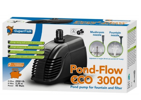 Kisállat webáruház - SuperFish | POND FLOW ECO | Energiatakarékos tószivattyú - 3000 termékek