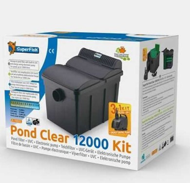 Kisállat webáruház - SuperFish | PONDCLEAR KIT 12000 | Víztisztító készülék - 12000 termékek