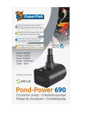 Kisállat webáruház - SuperFish | PONDPOWER | Keringető szivattyú - 690 termékek