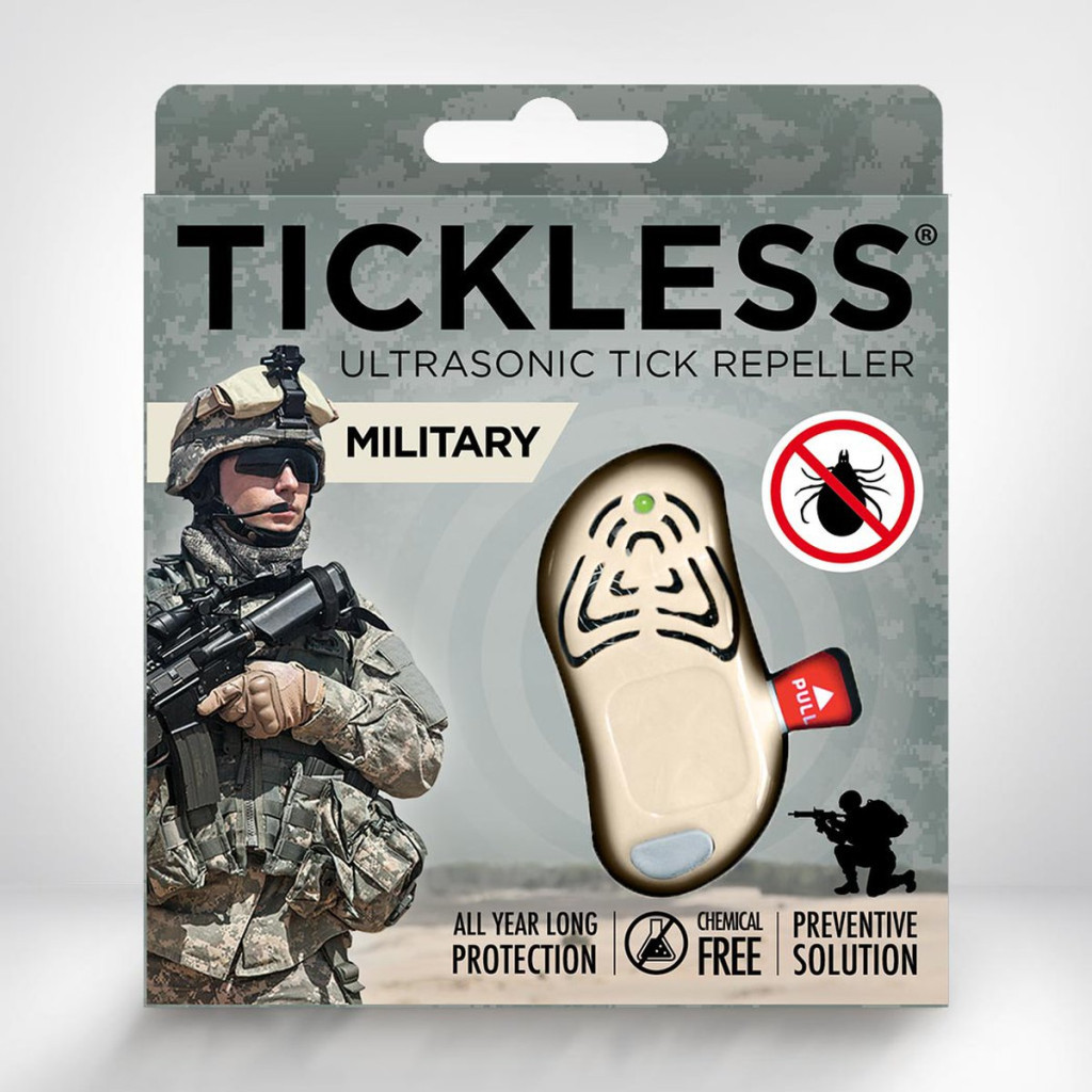 Kisállat webáruház - TICKLESS MILITARY Bézs ultrahangos kullancsriasztó termékek