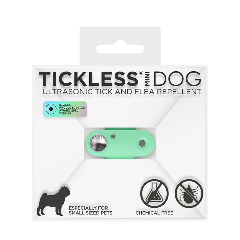 Kisállat webáruház - TICKLESS MINI DOG Menta zöld ultrahangos kullancsriasztó termékek