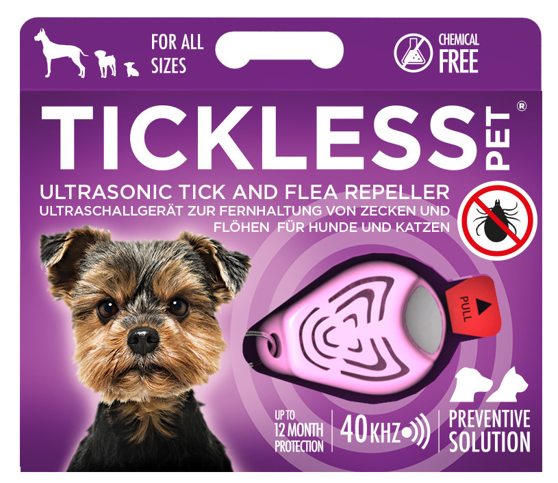 Kisállat webáruház - TICKLESS PET Pink ultrahangos kullancsriasztó termékek
